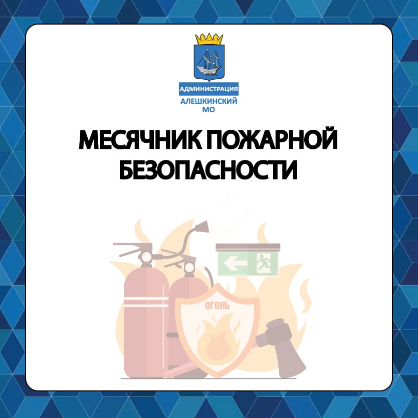 Месячник пожарной безопасности проходит в Алешкинском муниципальном округе.